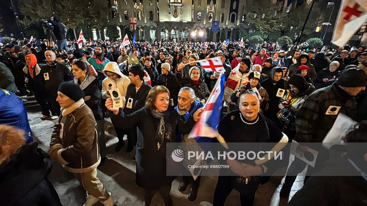 Акция оппозиции в Тбилиси