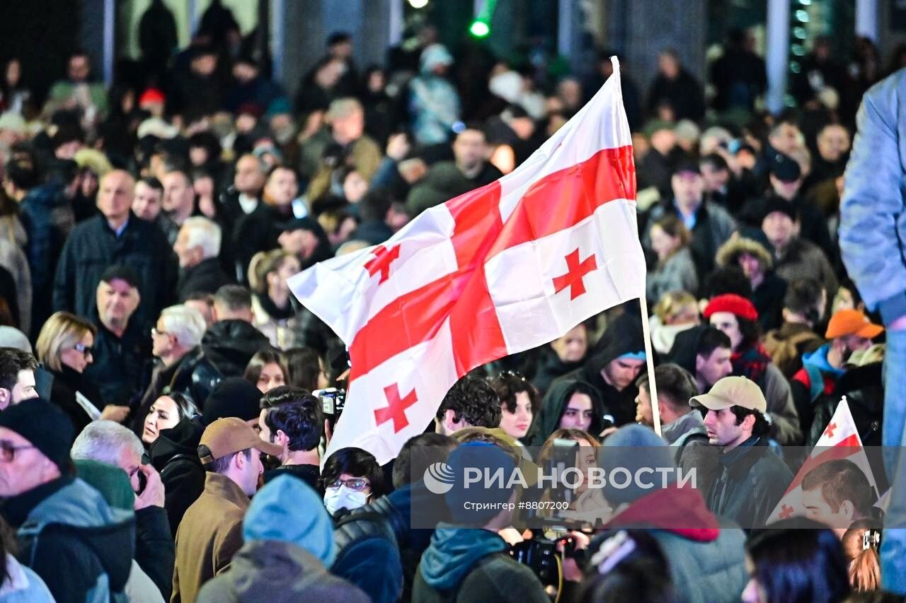 Акция оппозиции в Тбилиси