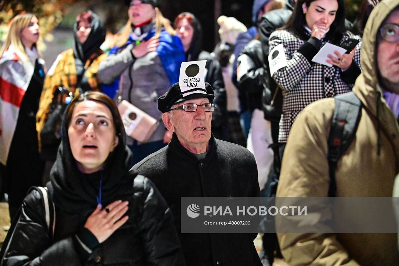 Акция оппозиции в Тбилиси