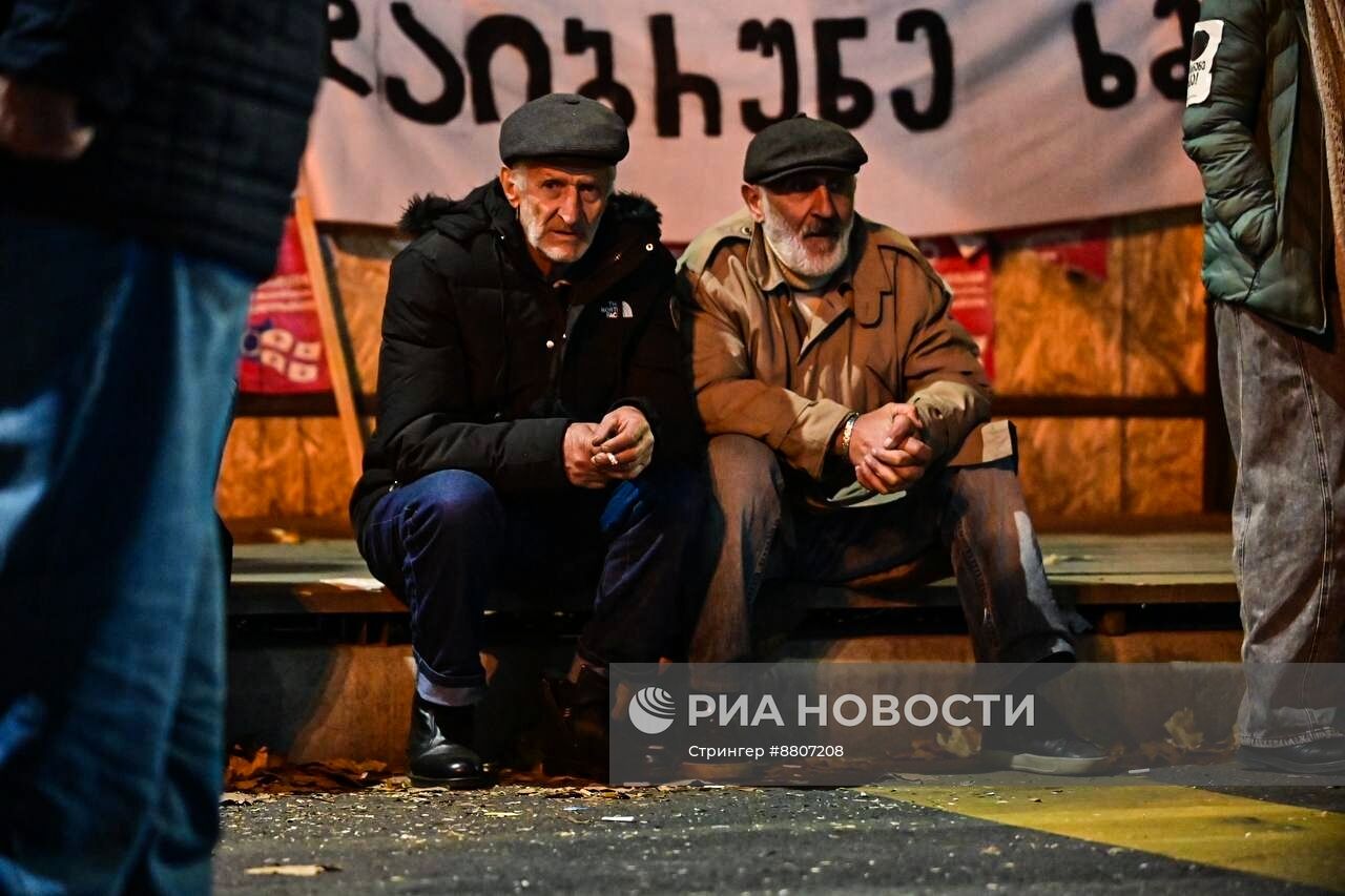 Акция оппозиции в Тбилиси