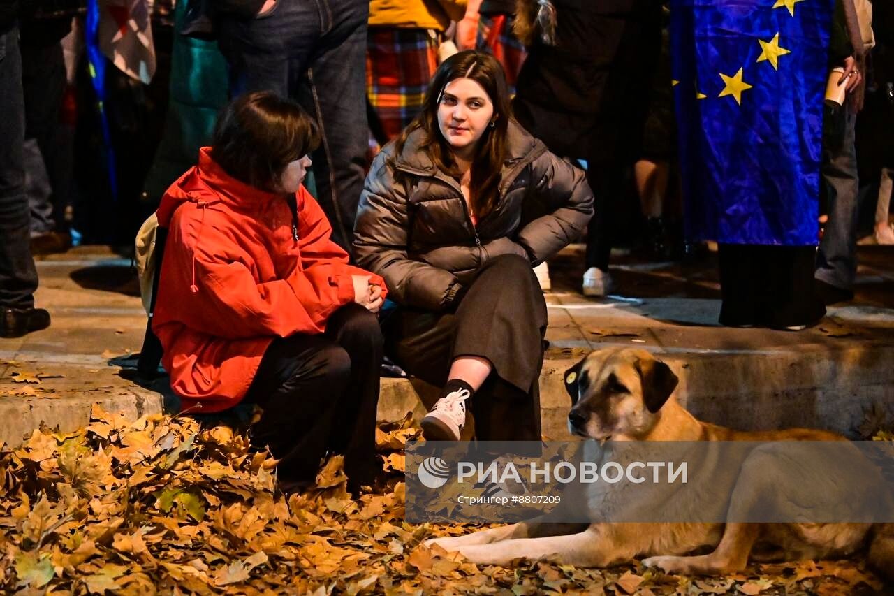 Акция оппозиции в Тбилиси