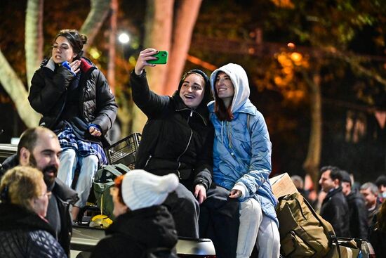 Акция оппозиции в Тбилиси