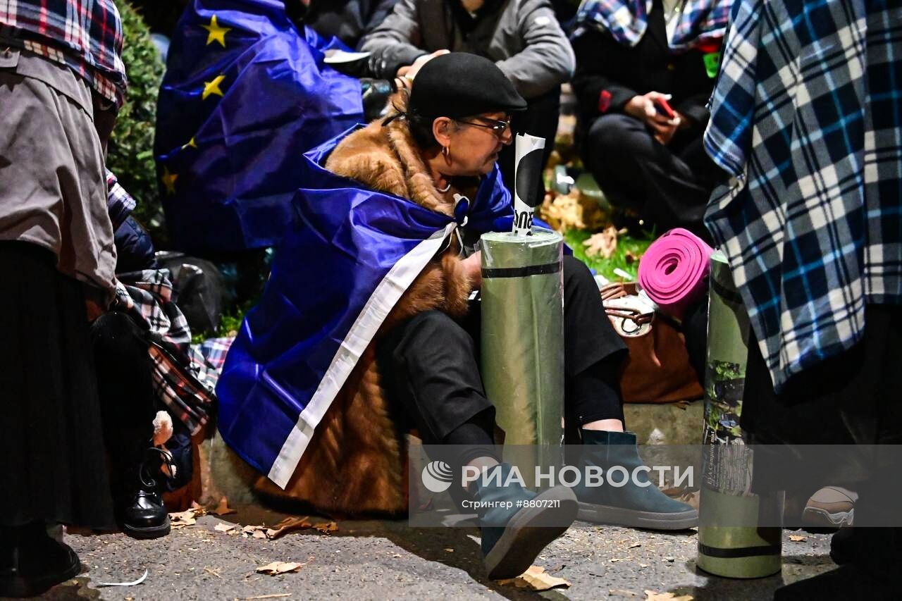 Акция оппозиции в Тбилиси