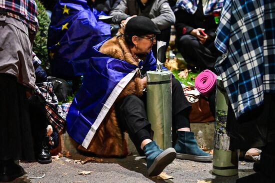 Акция оппозиции в Тбилиси