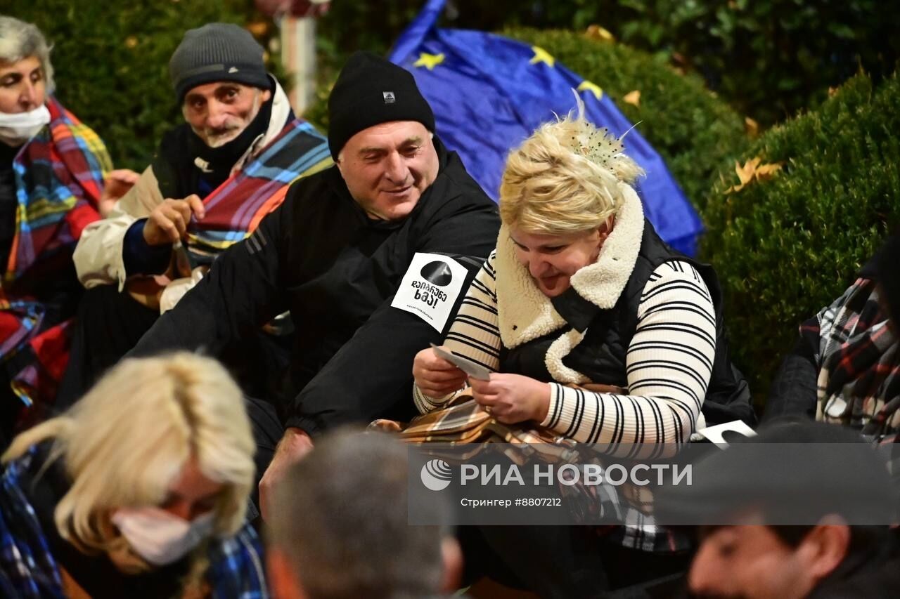 Акция оппозиции в Тбилиси