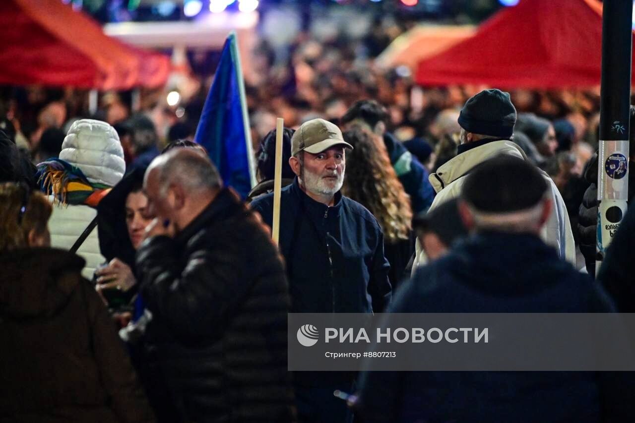 Акция оппозиции в Тбилиси