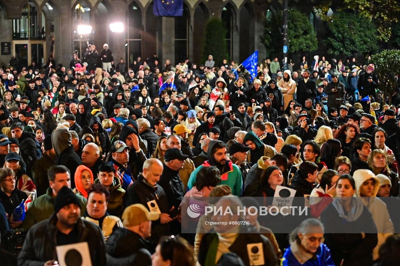 Акция оппозиции в Тбилиси