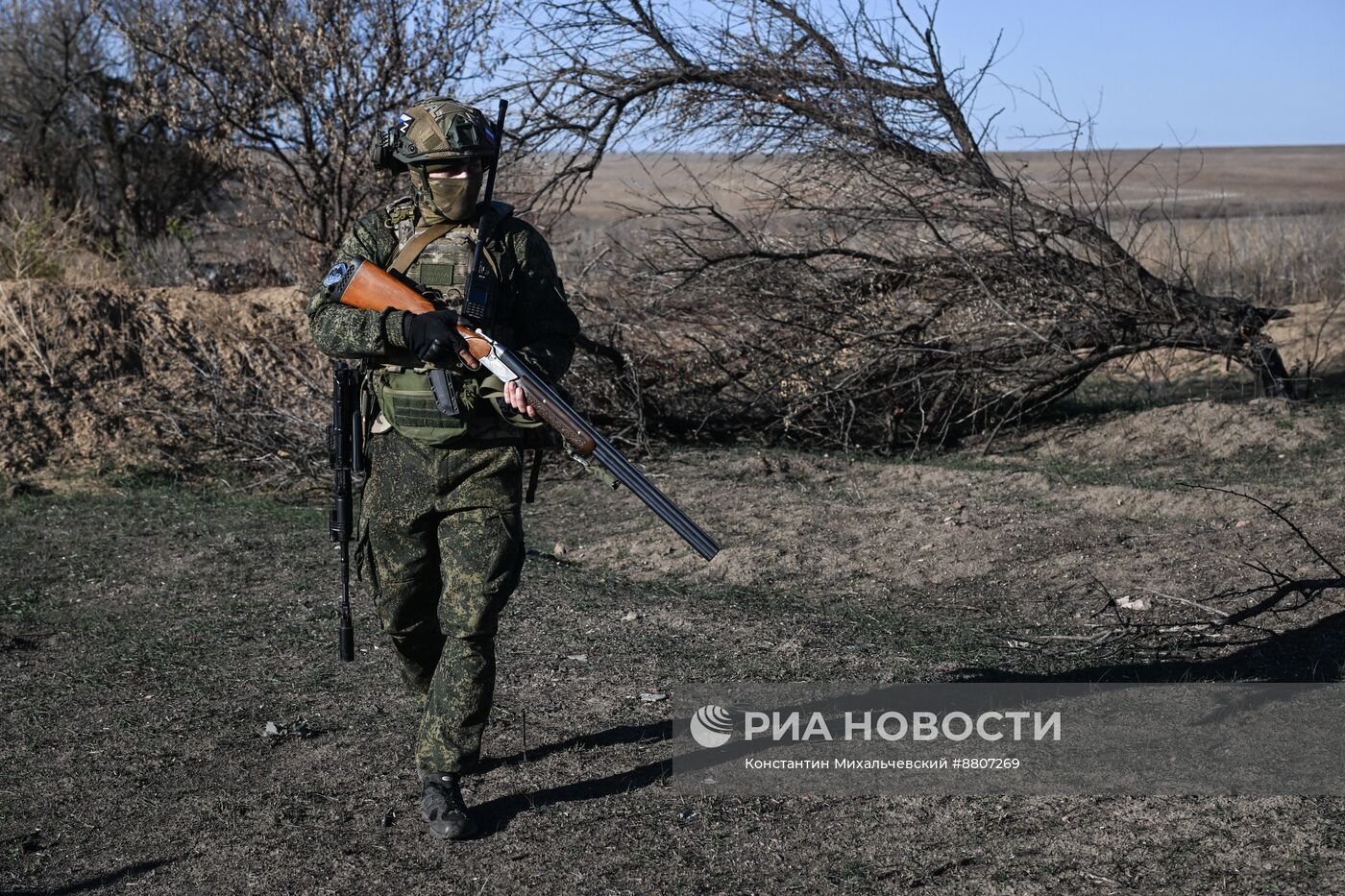 Работа мобильной группы воздушного наблюдения в Запорожской области