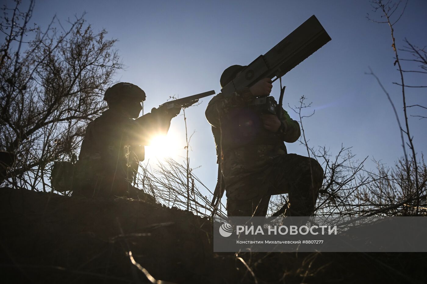 Работа мобильной группы воздушного наблюдения в Запорожской области