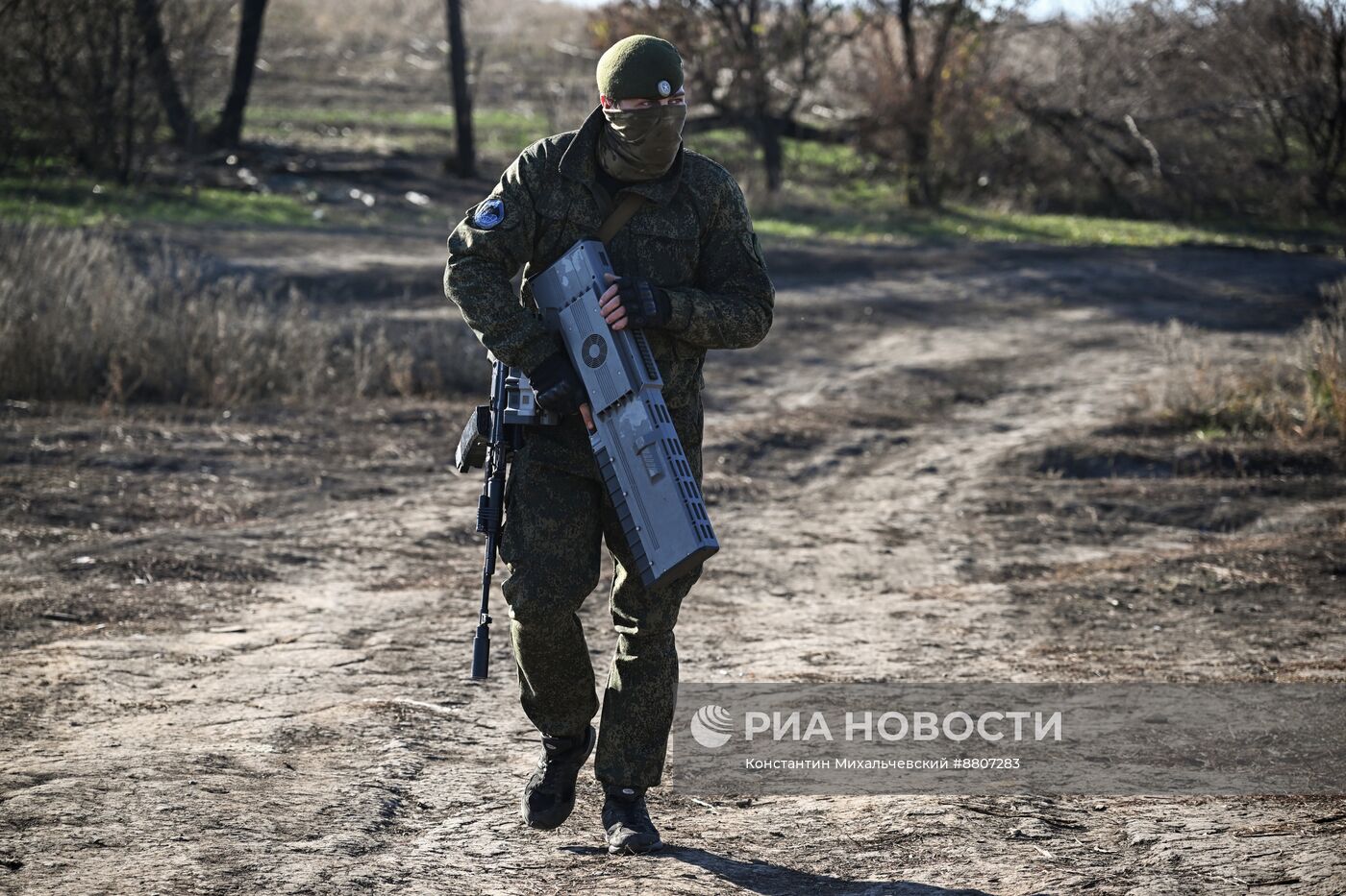 Работа мобильной группы воздушного наблюдения в Запорожской области