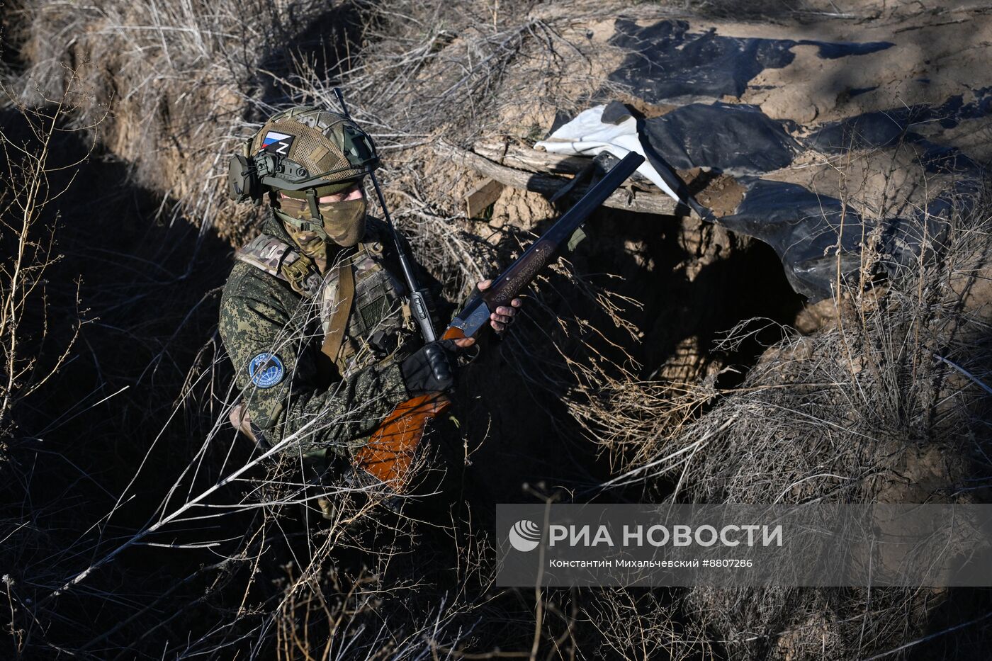 Работа мобильной группы воздушного наблюдения в Запорожской области