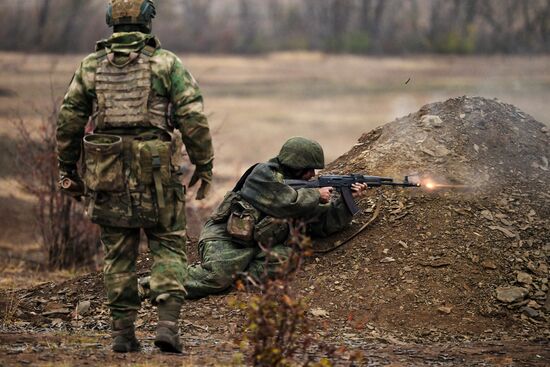 Боевая подготовка штурмовых подразделений 30-й мотострелковой бригады ЦВО в ДНР