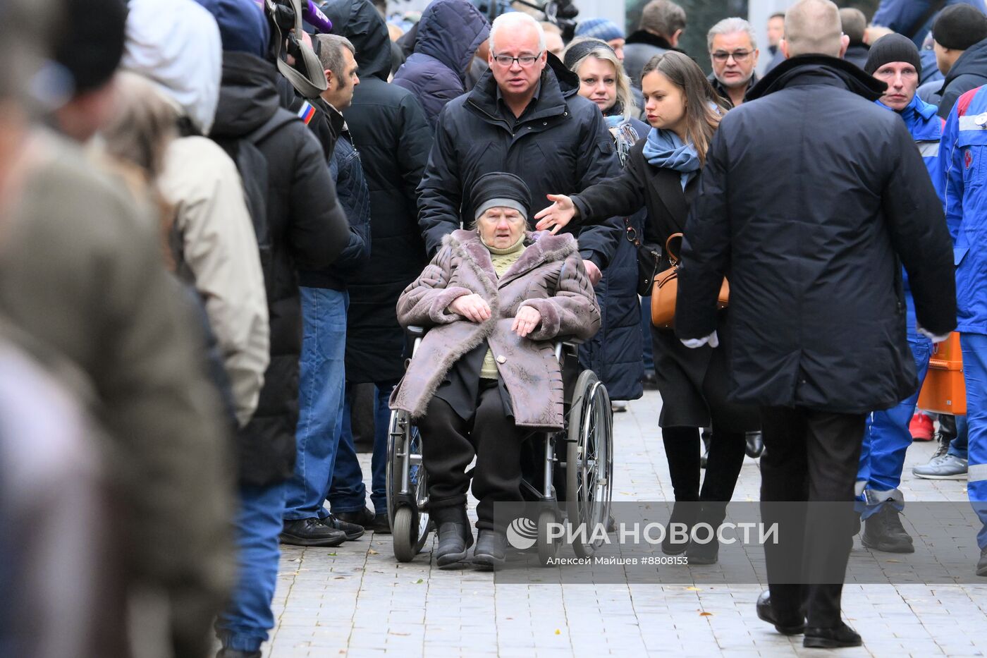 Прощание с певцом Владимиром Левкиным