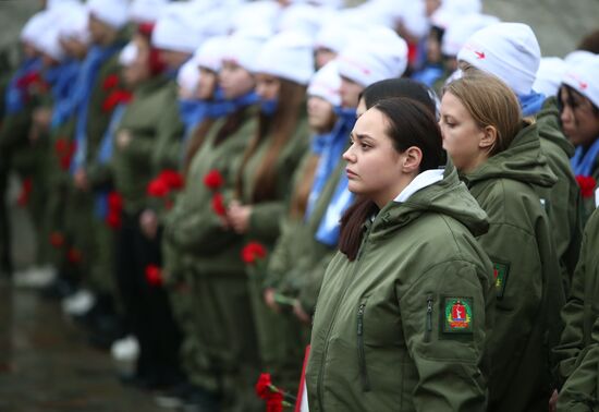 Акция "Выстрел памяти" на Мамаевом кургане