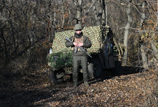 Боевое дежурство расчета "БУК-М2" группировки войск "Центр" на Красноармейском направлении