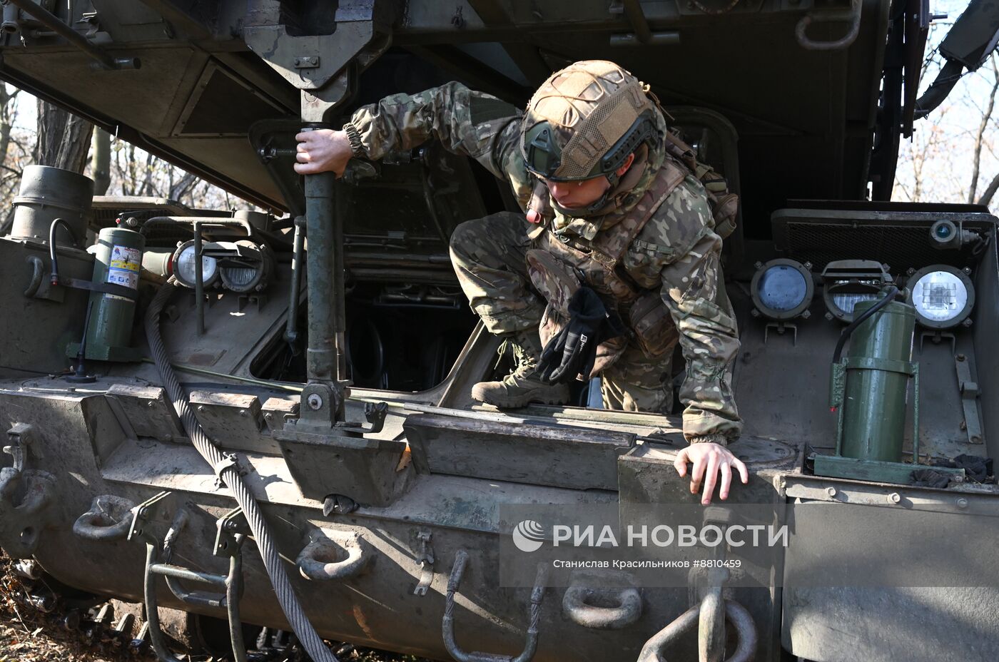 Боевое дежурство расчета "БУК-М2" группировки войск "Центр" на Красноармейском направлении