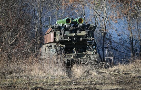 Боевое дежурство расчета "БУК-М2" группировки войск "Центр" на Красноармейском направлении