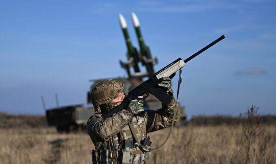 Боевое дежурство расчета "БУК-М2" группировки войск "Центр" на Красноармейском направлении