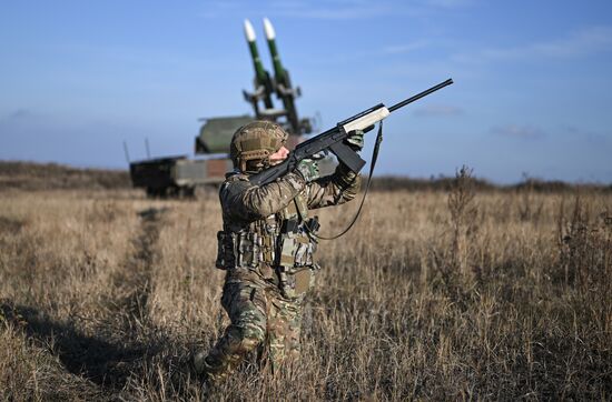 Боевое дежурство расчета "БУК-М2" группировки войск "Центр" на Красноармейском направлении