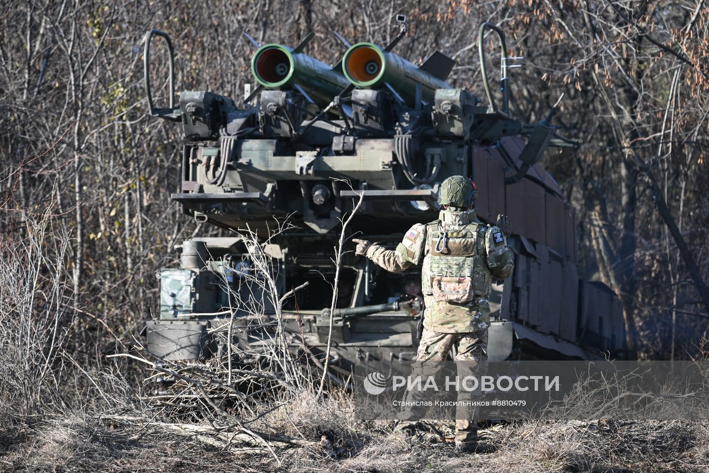 Боевое дежурство расчета "БУК-М2" группировки войск "Центр" на Красноармейском направлении