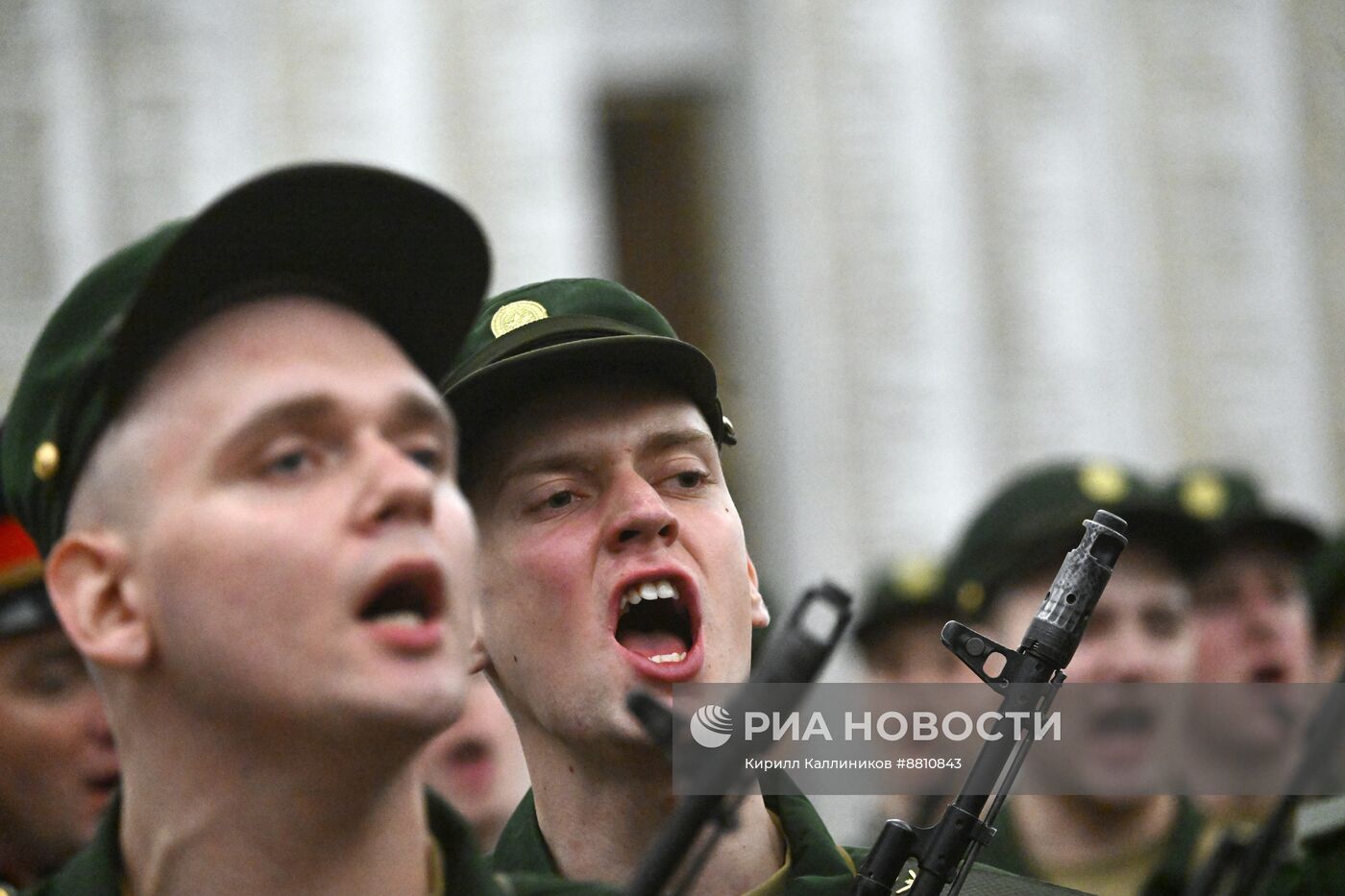 Новобранцы Преображенского полка приняли присягу в Музее Победы