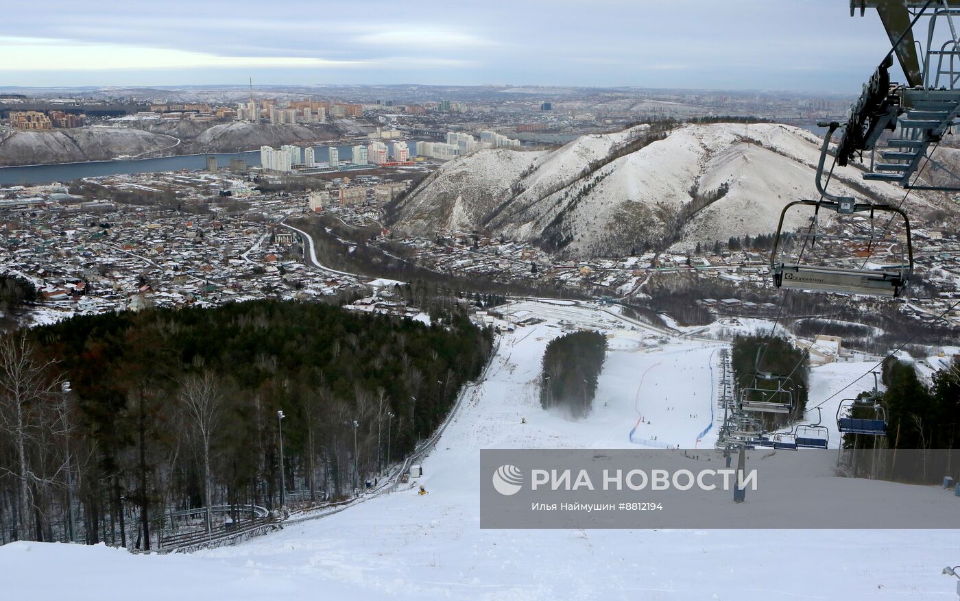 Открытие зимнего сезона в фанпарке "Бобровый лог" в Красноярске