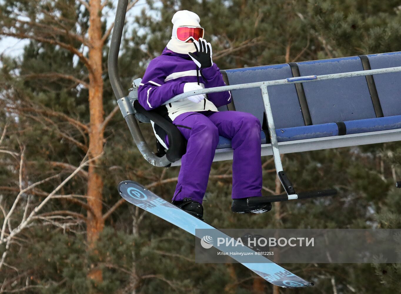 Открытие зимнего сезона в фанпарке "Бобровый лог" в Красноярске