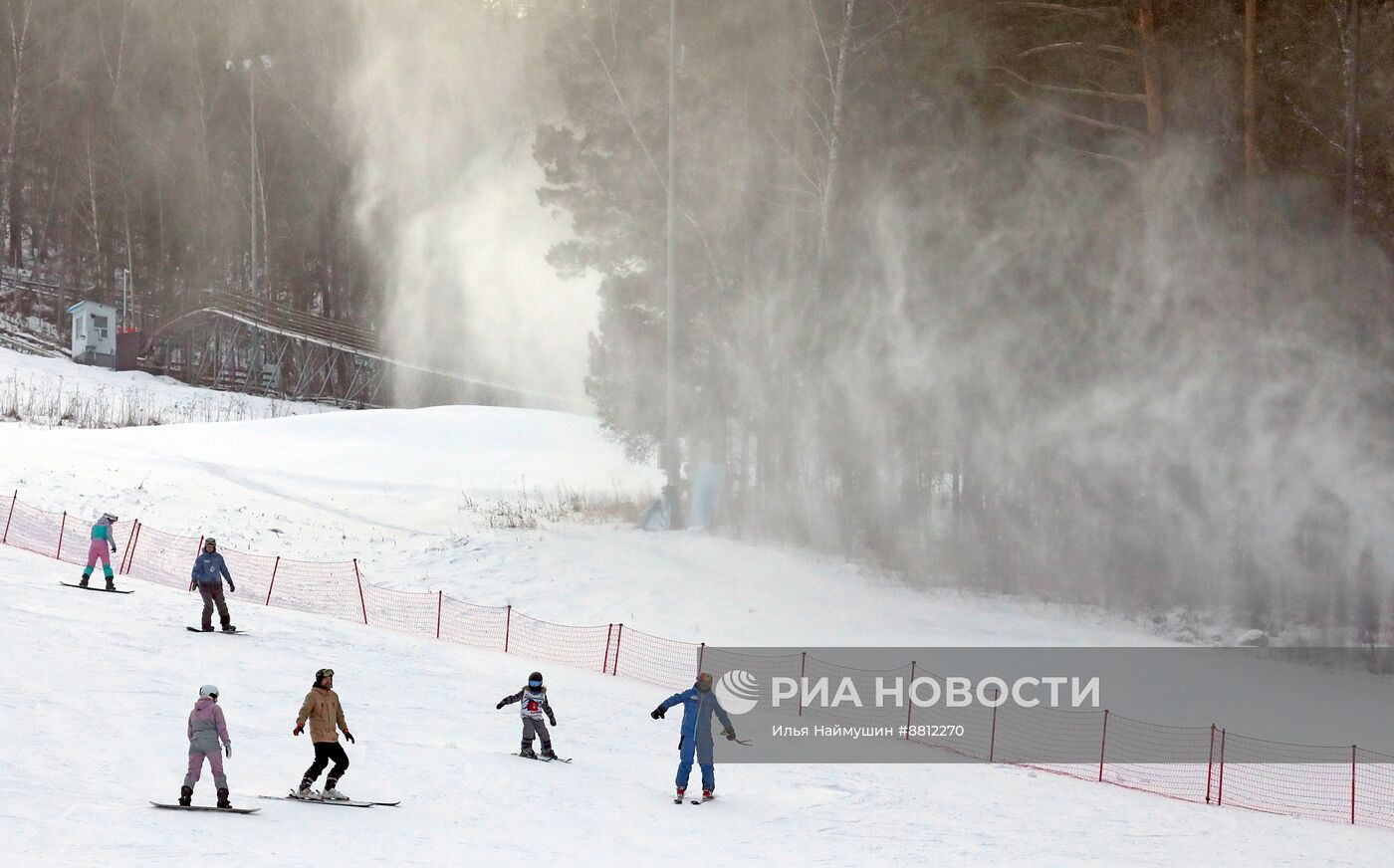 Открытие зимнего сезона в фанпарке "Бобровый лог" в Красноярске