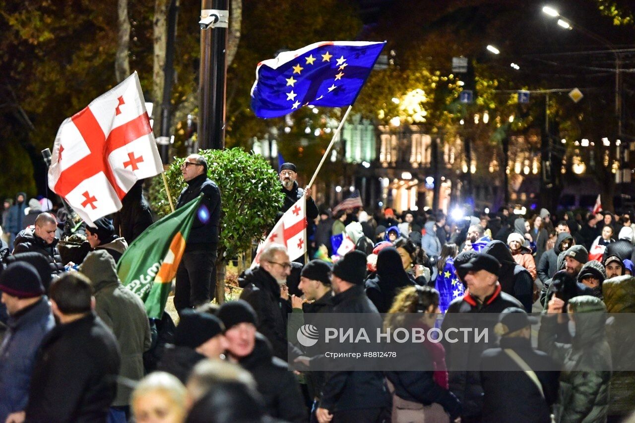 Митинг оппозиции в Тбилиси