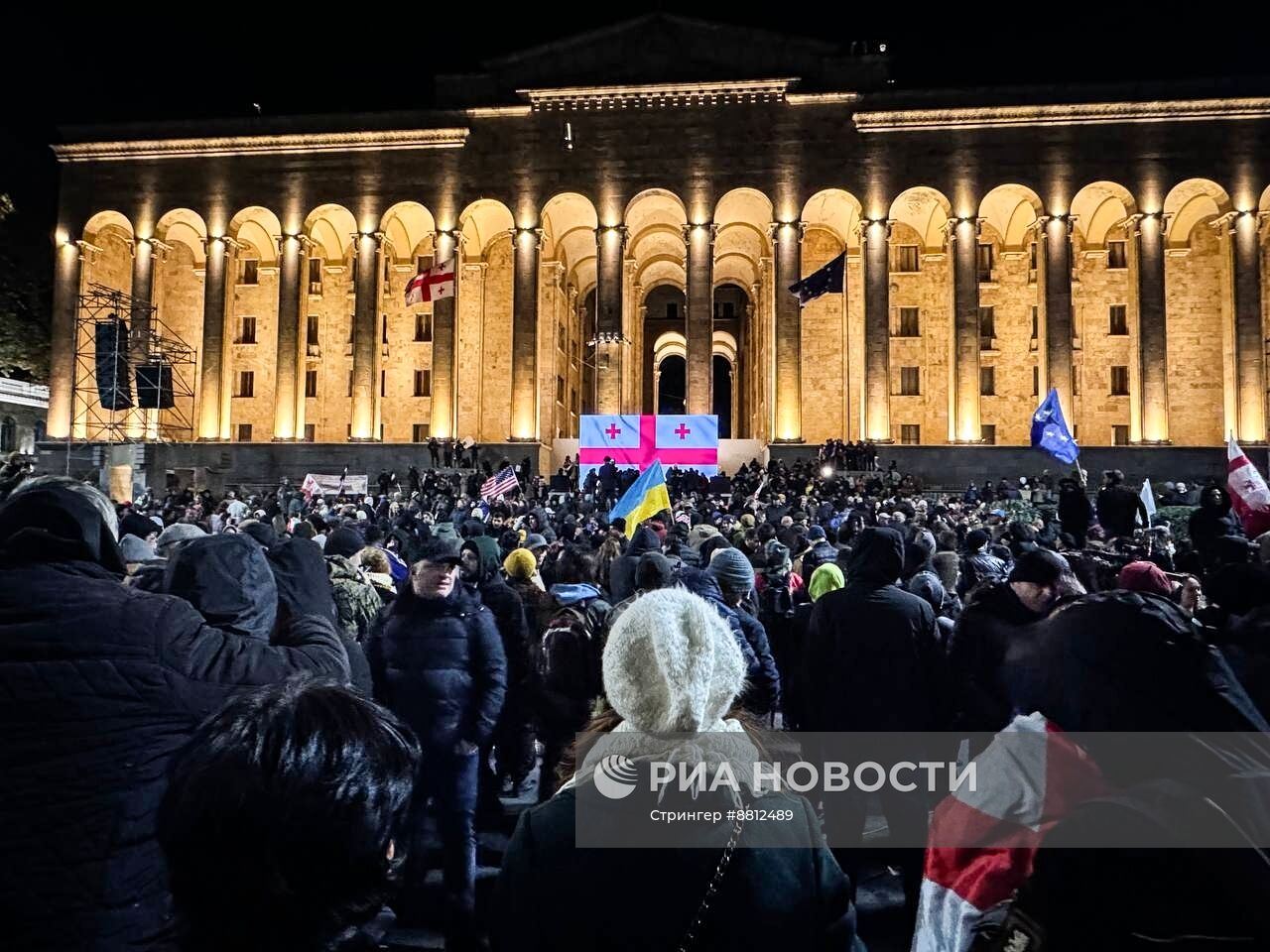 Митинг оппозиции в Тбилиси