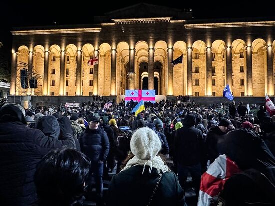 Митинг оппозиции в Тбилиси