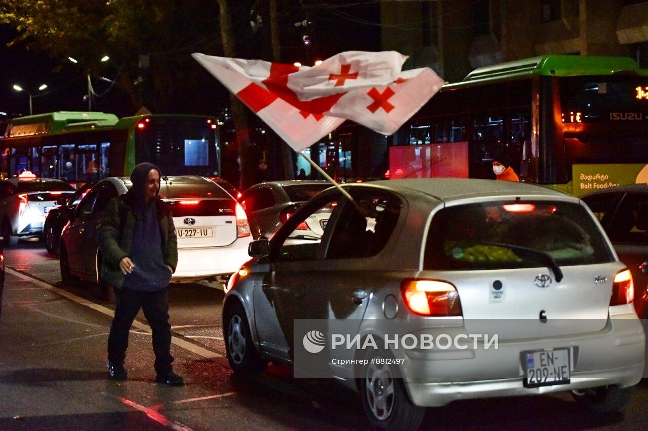 Митинг оппозиции в Тбилиси