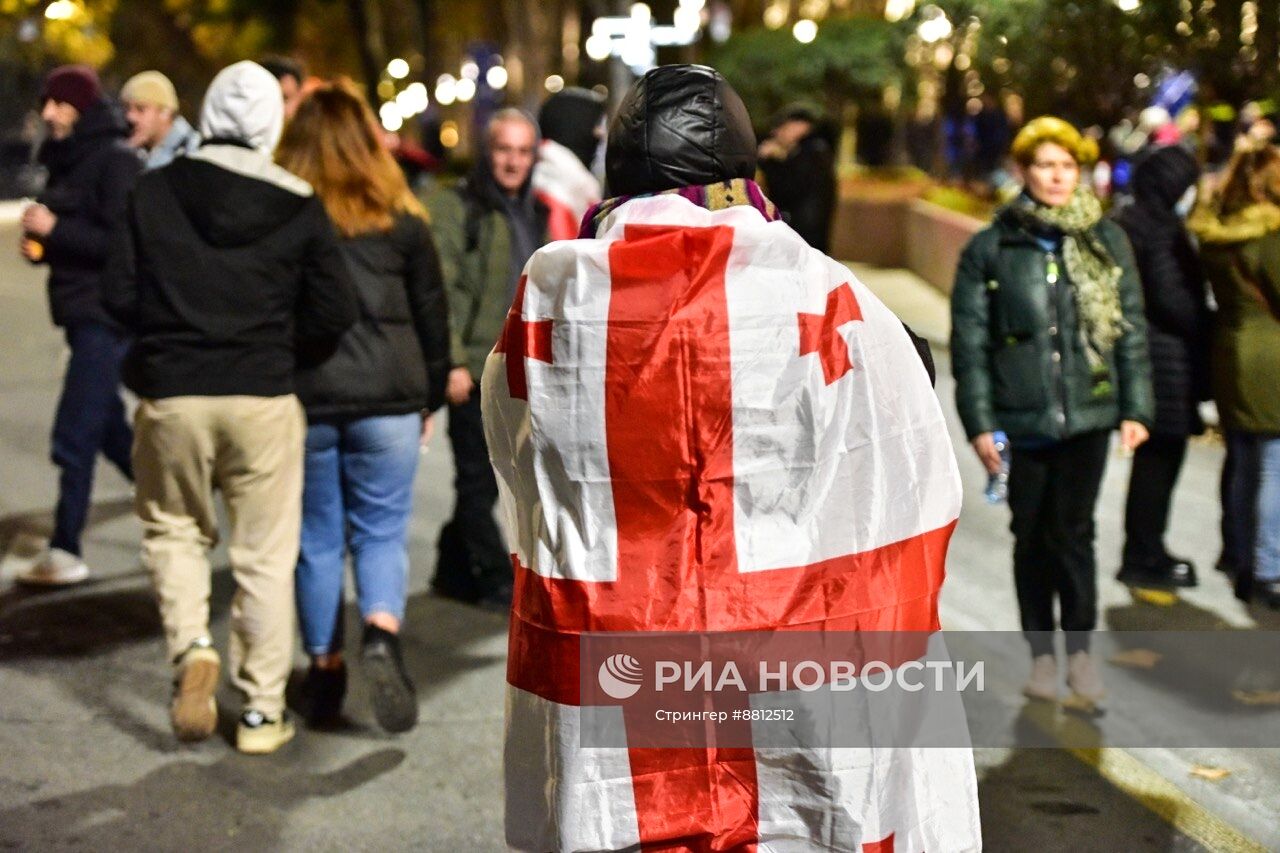 Митинг оппозиции в Тбилиси