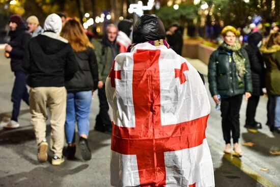 Митинг оппозиции в Тбилиси