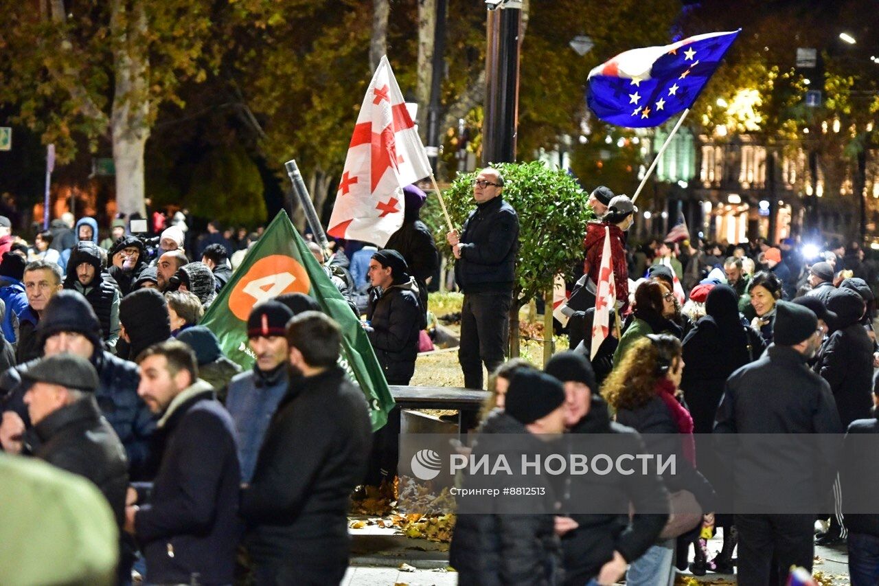 Митинг оппозиции в Тбилиси