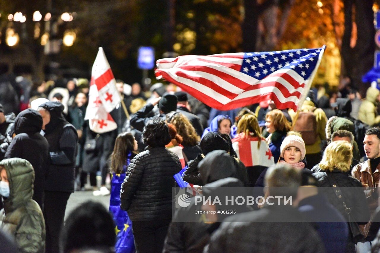 Митинг оппозиции в Тбилиси