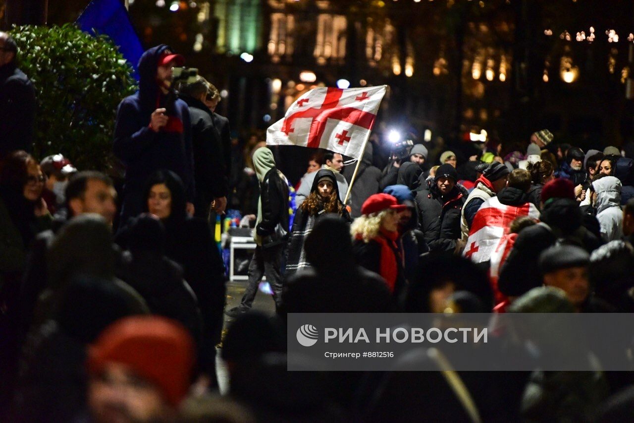 Митинг оппозиции в Тбилиси