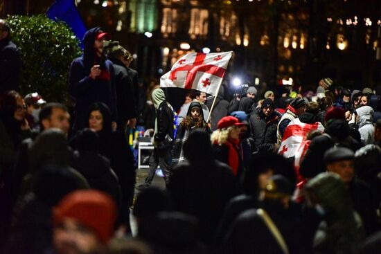 Митинг оппозиции в Тбилиси