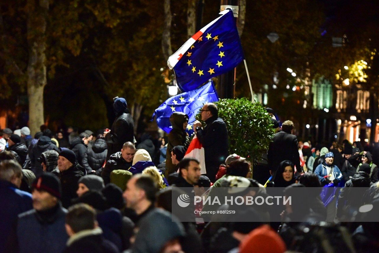 Митинг оппозиции в Тбилиси