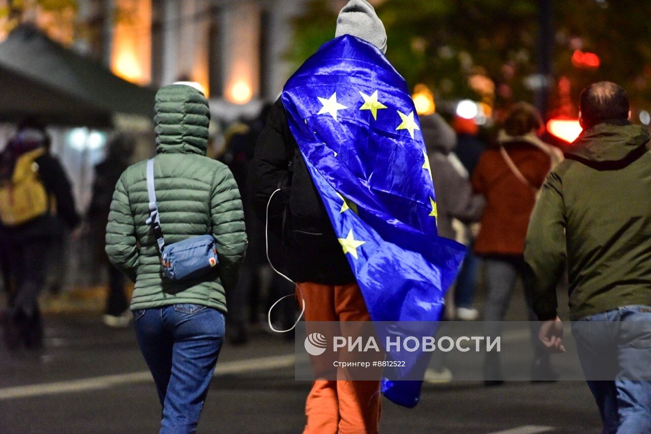 Митинг оппозиции в Тбилиси