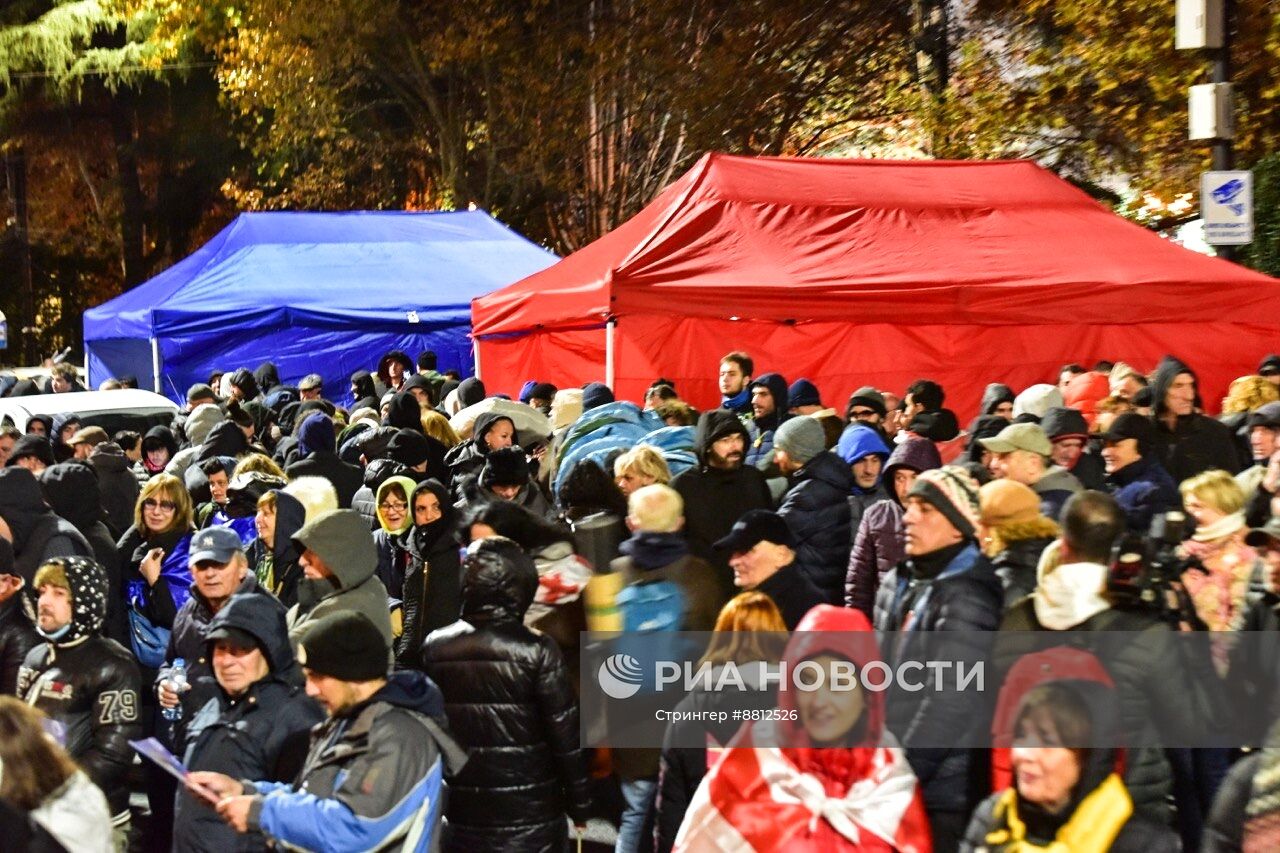 Митинг оппозиции в Тбилиси