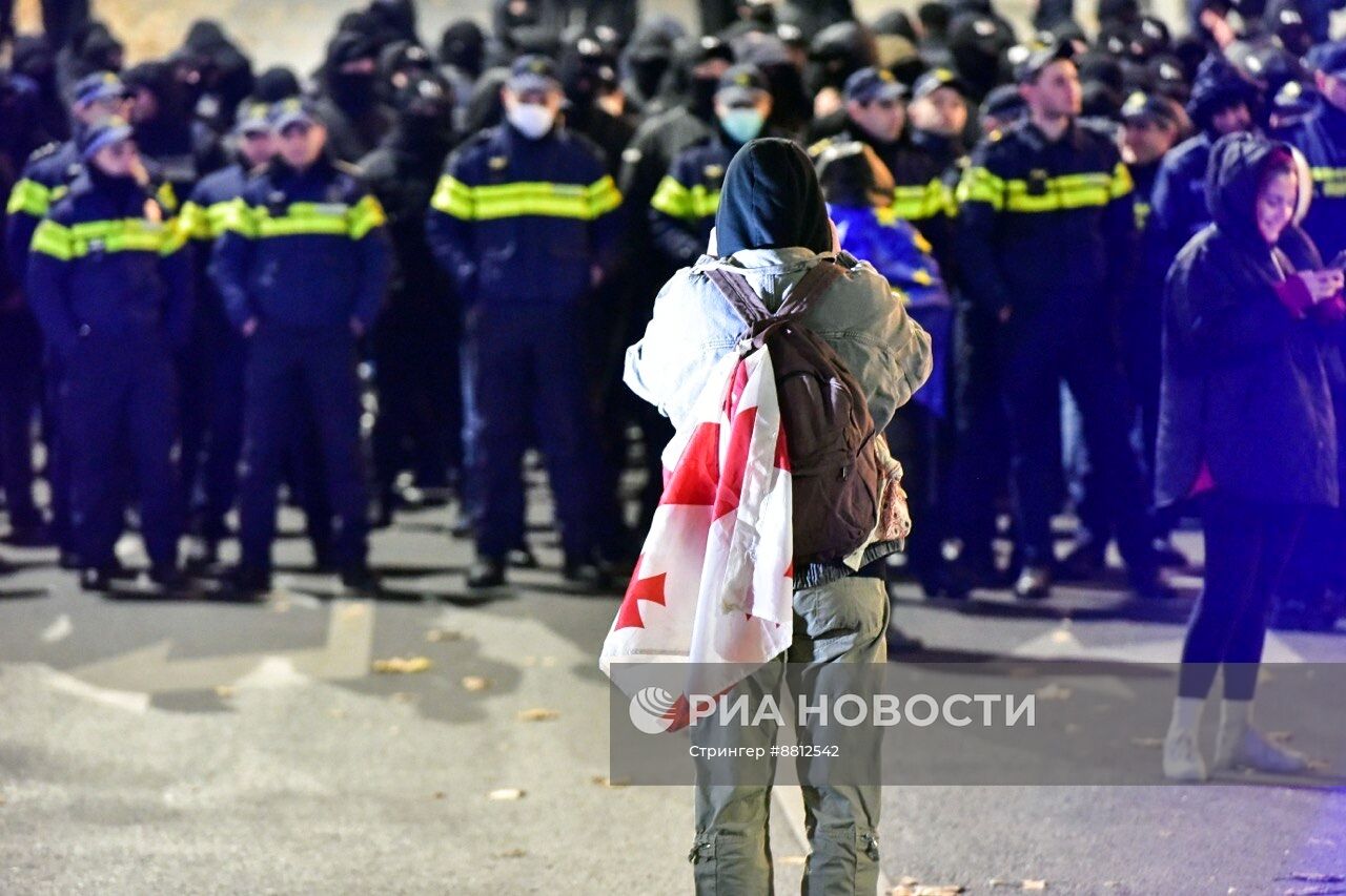 Митинг оппозиции в Тбилиси