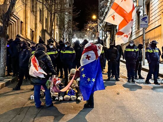 Митинг оппозиции в Тбилиси