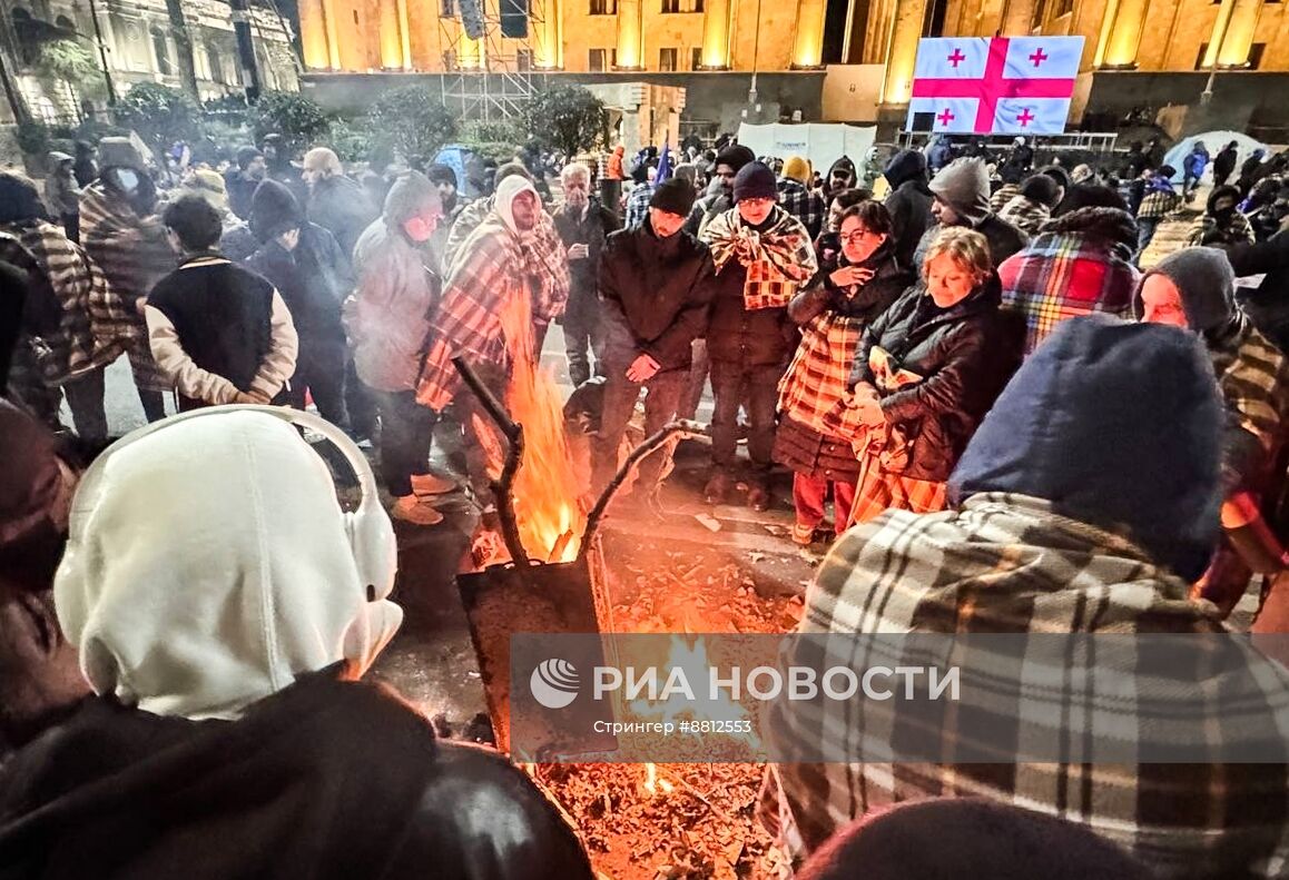 Митинг оппозиции в Тбилиси