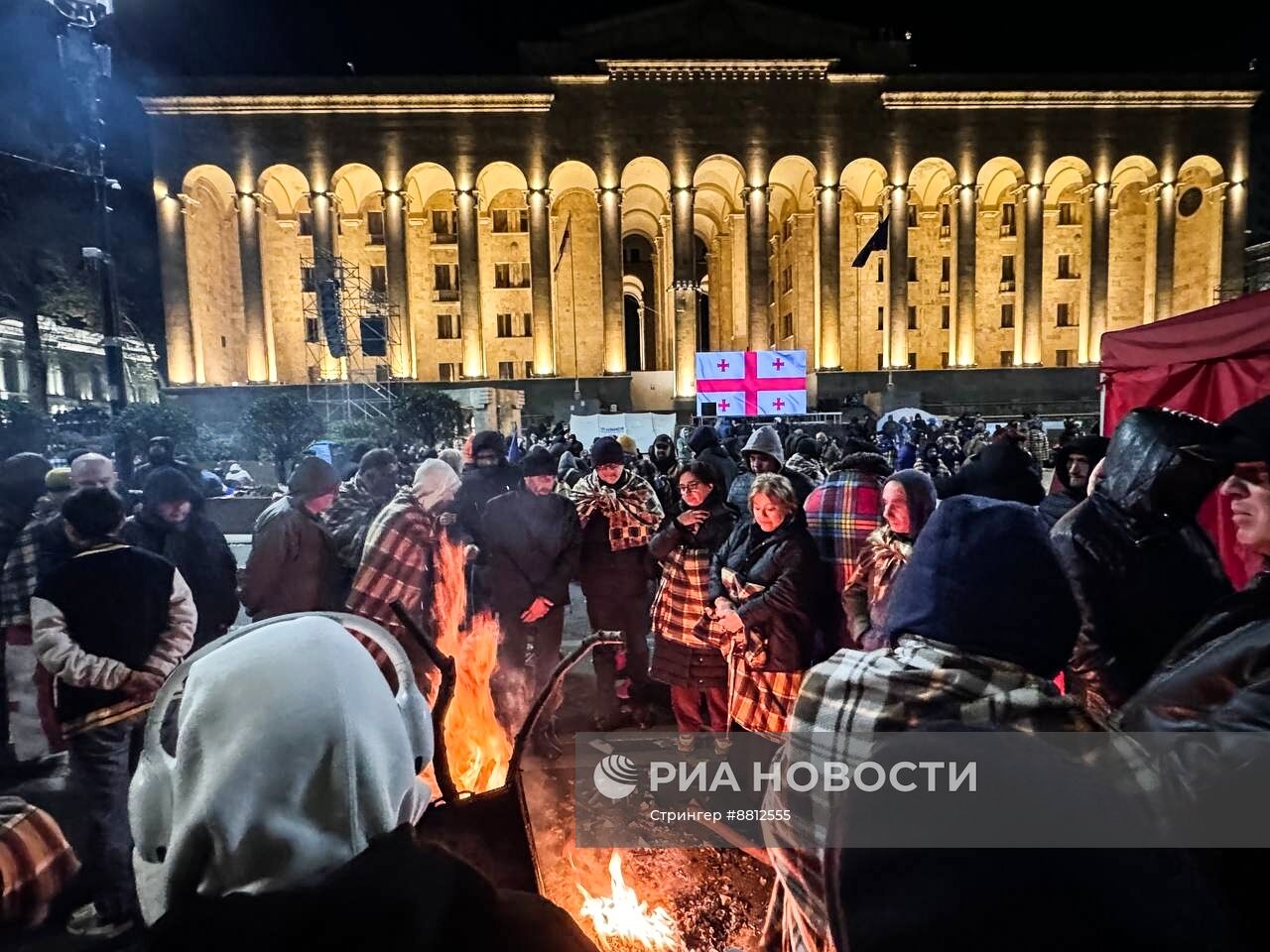 Митинг оппозиции в Тбилиси