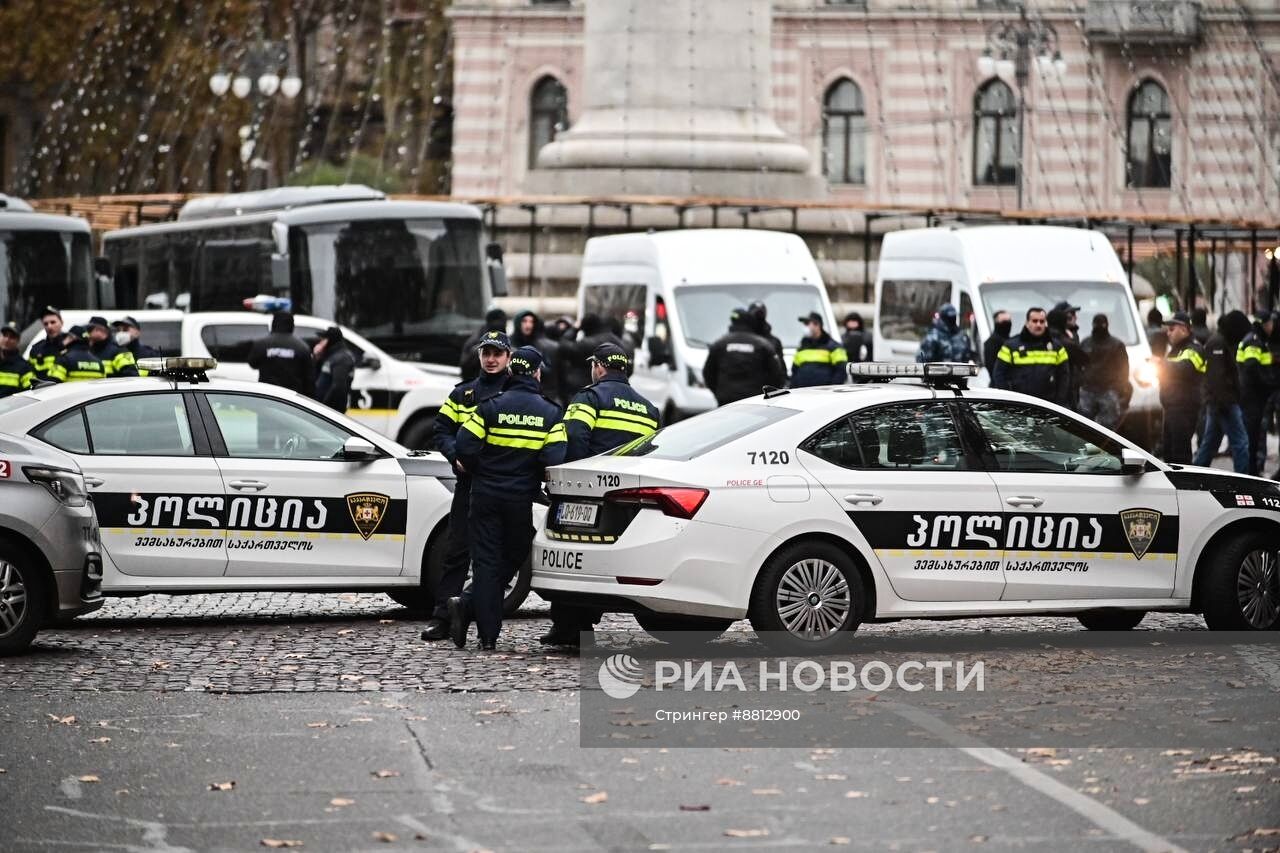 Митинг оппозиции в Тбилиси