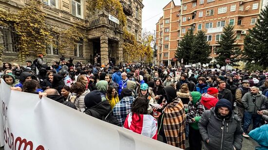 Митинг оппозиции в Тбилиси