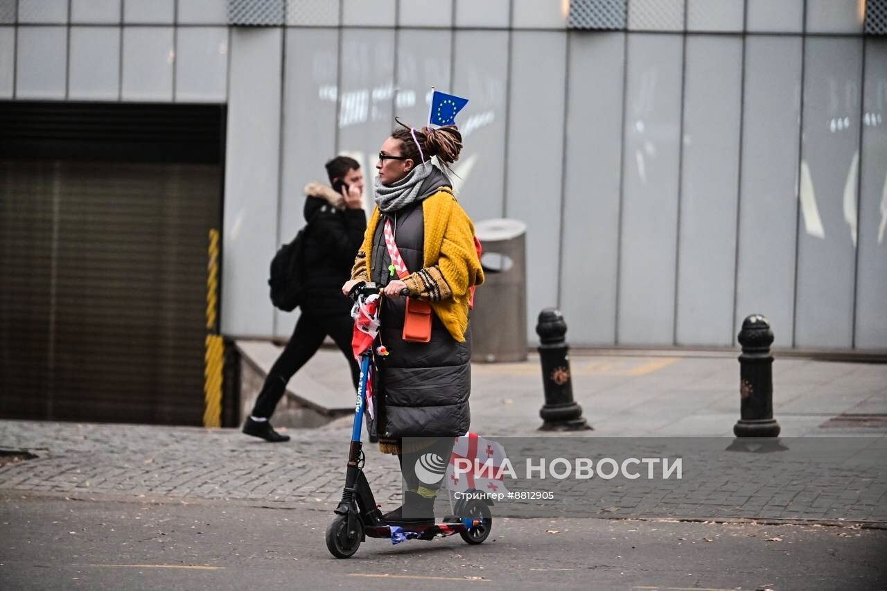 Митинг оппозиции в Тбилиси