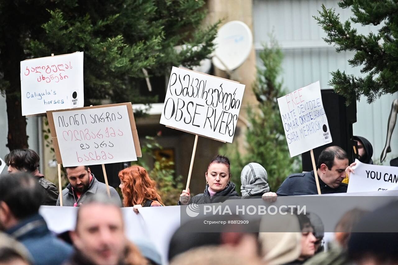 Митинг оппозиции в Тбилиси