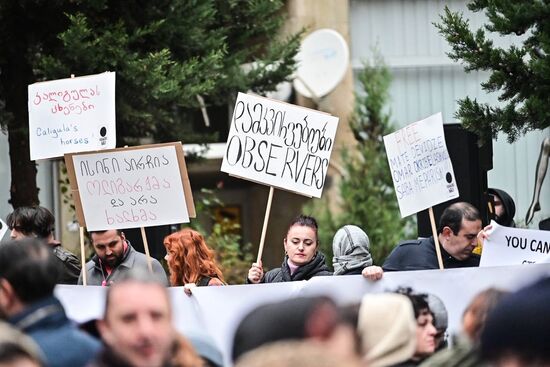 Митинг оппозиции в Тбилиси